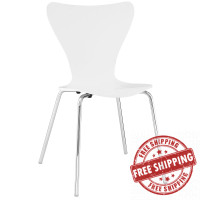 Modway EEI-537-WHI Ernie Dining Side Chair in White