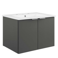 Modway EEI-5379-GRY-WHI Gray White Maybelle 24