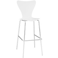 Modway EEI-538-WHI Ernie Bar Stool in White