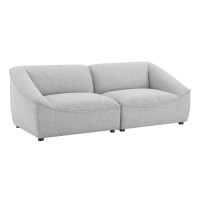 Modway EEI-5403-LGR Light Gray Comprise 2-Piece Loveseat