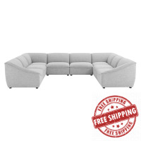 Modway EEI-5414-LGR Light Gray Comprise 8-Piece Sectional Sofa