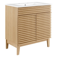Modway EEI-5422-OAK-WHI Render 30