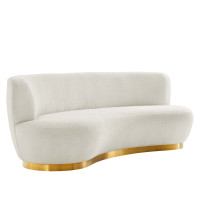 Modway EEI-5487-GLD-IVO Kindred Upholstered Fabric Sofa Gold Ivory