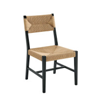 Modway EEI-5489-BLK-NAT Bodie Wood Dining Chair Black Natural