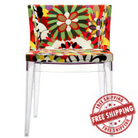 Modway EEI-553-CLR Flower Novelty Chair in Clear
