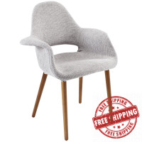 Modway EEI-555-LGR Taupe Dining Armchair in Light Gray