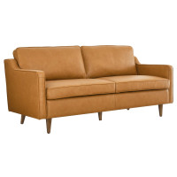 Modway EEI-5553-TAN Impart Genuine Leather Sofa Tan