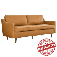 Modway EEI-5553-TAN Impart Genuine Leather Sofa Tan