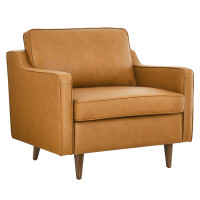 Modway EEI-5555-TAN Impart Genuine Leather Armchair Tan