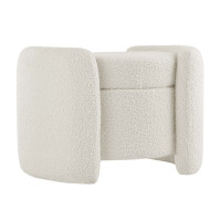 Modway EEI-5561-IVO Nebula Boucle Upholstered Ottoman Ivory