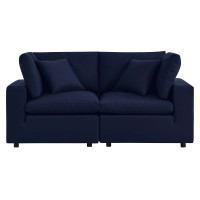 Modway EEI-5577-NAV Commix Sunbrella® Outdoor Patio Loveseat Navy