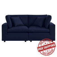 Modway EEI-5577-NAV Commix Sunbrella® Outdoor Patio Loveseat Navy