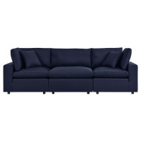 Modway EEI-5578-NAV Commix Overstuffed Outdoor Patio Sofa Navy