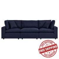 Modway EEI-5578-NAV Commix Overstuffed Outdoor Patio Sofa Navy