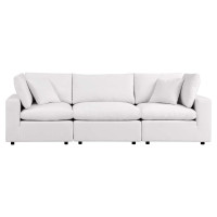 Modway EEI-5578-WHI Commix Overstuffed Outdoor Patio Sofa White