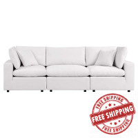 Modway EEI-5578-WHI Commix Overstuffed Outdoor Patio Sofa White