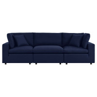 Modway EEI-5579-NAV Commix  Sunbrella® Outdoor Patio Sofa Navy