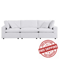 Modway EEI-5579-WHI Commix  Sunbrella® Outdoor Patio Sofa White