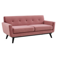 Modway EEI-5599-DUS Engage Performance Velvet Loveseat Dusty Rose