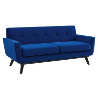 Modway EEI-5599-NAV Engage Performance Velvet Loveseat Navy