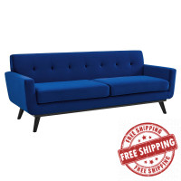 Modway EEI-5600-NAV Engage Performance Velvet Sofa Navy