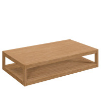 Modway EEI-5608-NAT Carlsbad Teak Wood Outdoor Patio Coffee Table Natural