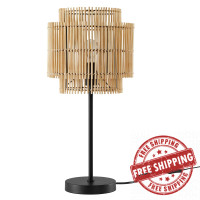 Modway EEI-5609-NAT Nourish Bamboo Table Lamp