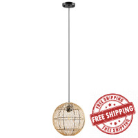 Modway EEI-5612-NAT Nurture Rattan Pendant Light Natural