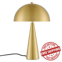 Modway EEI-5624-SBR Selena Metal Table Lamp Satin Brass