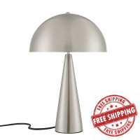 Modway EEI-5624-SNL Selena Metal Table Lamp Satin Nickel