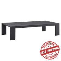 Modway EEI-5677-GRY Tahoe Outdoor Patio Powder-Coated Aluminum Coffee Table Gray