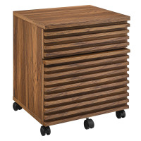 Modway EEI-5704-WAL Render Wood File Cabinet Walnut