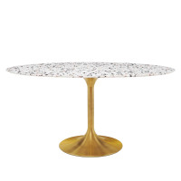 Modway EEI-5736-GLD-WHI Lippa 60
