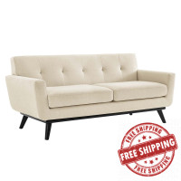 Modway EEI-5759-BEI Engage Herringbone Fabric Loveseat Beige