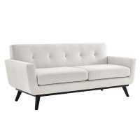 Modway EEI-5759-IVO Engage Herringbone Fabric Loveseat Ivory