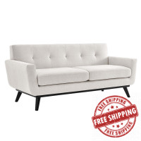 Modway EEI-5759-IVO Engage Herringbone Fabric Loveseat Ivory