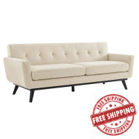 Modway EEI-5760-BEI Engage Herringbone Fabric Sofa Beige