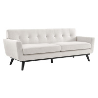 Modway EEI-5760-IVO Engage Herringbone Fabric Sofa Ivory