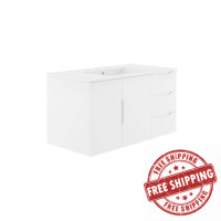 Modway EEI-5783-WHI-WHI Vitality 36