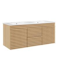Modway EEI-5802-OAK-WHI Render 48