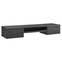 Modway EEI-5865-CHA Render Wall Mount Wood Office Desk Charcoal