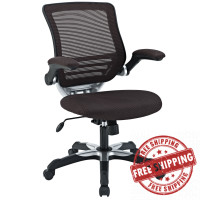Modway EEI-594-BRN Edge Office Chair in Brown