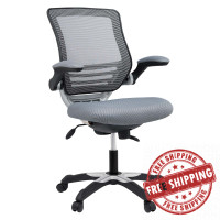 Modway EEI-594-GRY Edge Office Chair in Gray