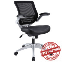 Modway EEI-597-BLK Edge Office Chair in Black