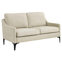 Modway EEI-6021-BEI Corland Upholstered Fabric Loveseat Beige