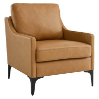 Modway EEI-6022-TAN Corland Leather Armchair Tan
