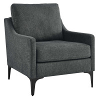 Modway EEI-6023-CHA Corland Upholstered Fabric Armchair Charcoal