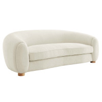 Modway EEI-6024-IVO Abundant Boucle Upholstered Fabric Sofa Ivory