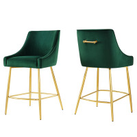 Modway EEI-6038-GRN Discern Counter Stools - Set of 2 Green