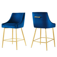 Modway EEI-6038-NAV Discern Counter Stools - Set of 2 Navy